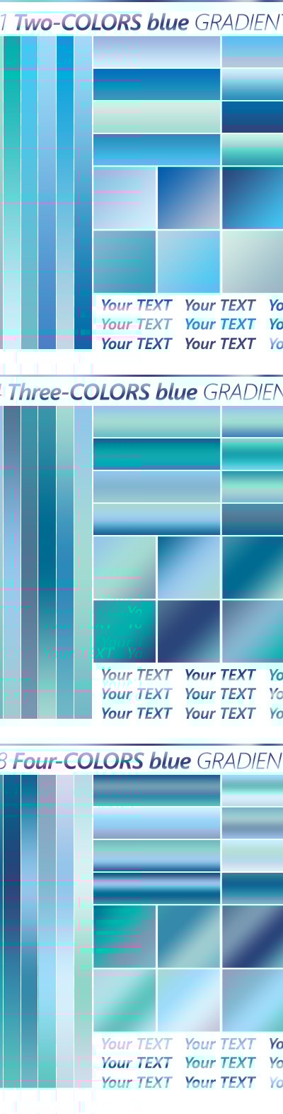The Ultimate Blue Gradients Collection, Add-ons | GraphicRiver