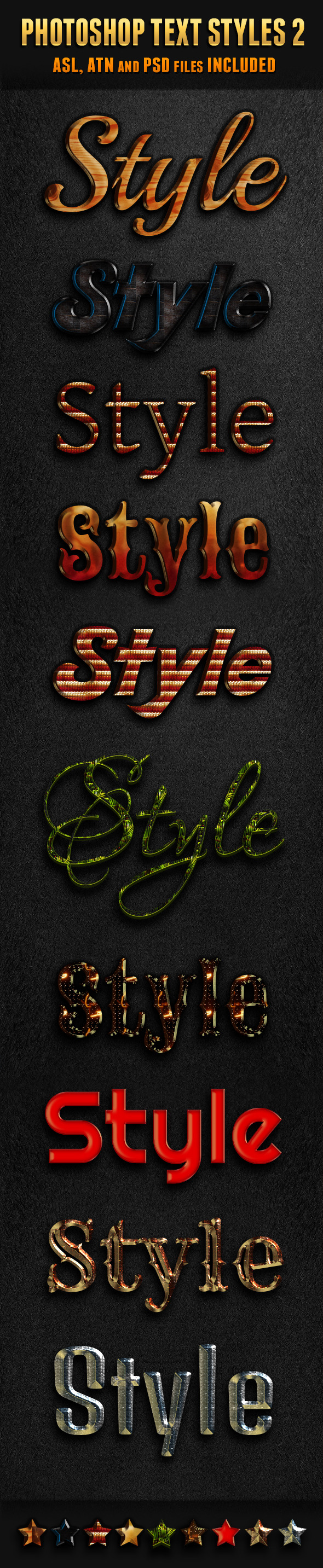 Photoshop Text Styles 2, Add-ons | GraphicRiver