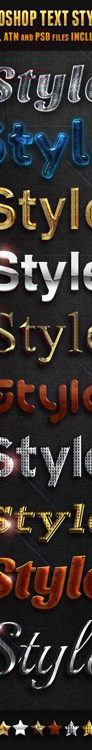 Photoshop Text Styles 3, Add-ons | GraphicRiver