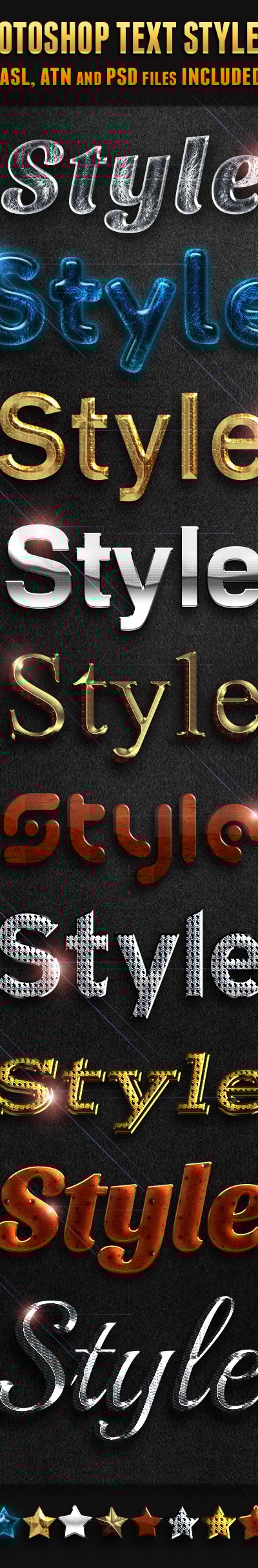 Photoshop Text Styles 3, Add-ons | GraphicRiver