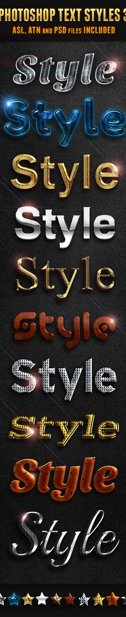 Photoshop Text Styles 3, Add-ons | GraphicRiver