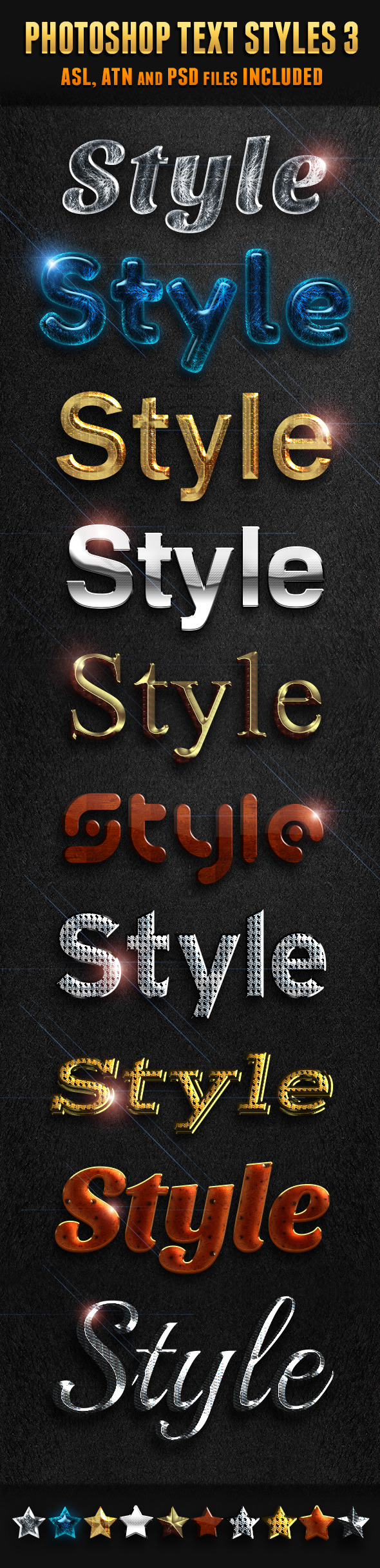 Photoshop Text Styles 3, Add-ons | GraphicRiver