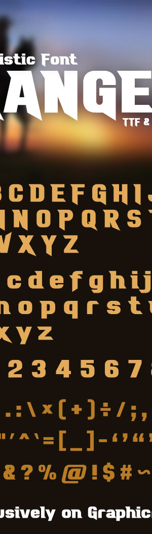 Ranger Font, Fonts | GraphicRiver
