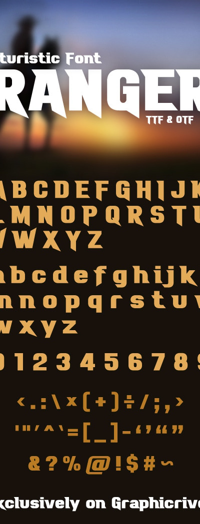 Ranger Font, Fonts | GraphicRiver