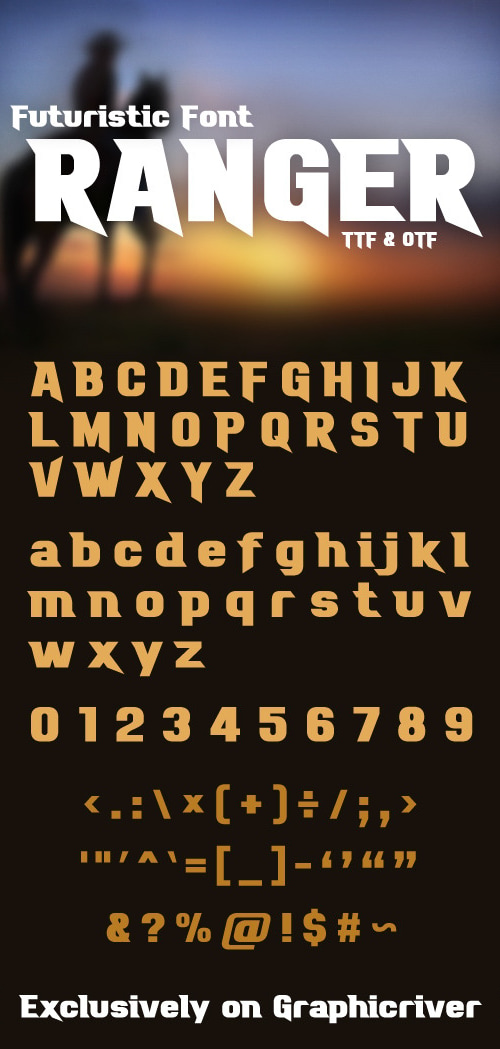 Ranger Font, Fonts | GraphicRiver