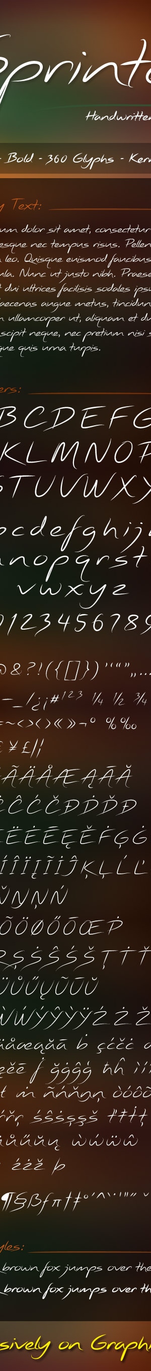 Sprinter Font, Fonts | GraphicRiver