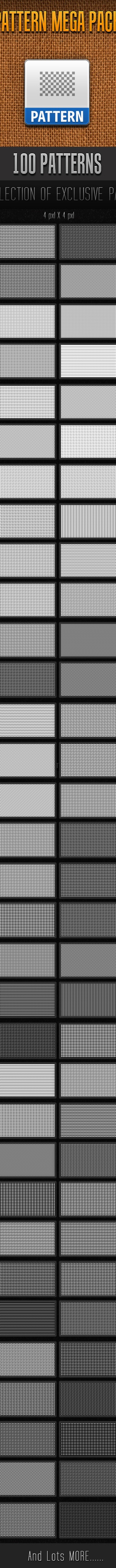 100 Mini Pattern Collection , Add-ons | GraphicRiver