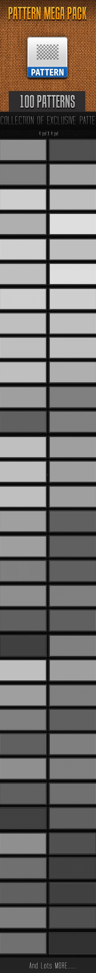 100 Mini Pattern Collection , Add-ons | GraphicRiver