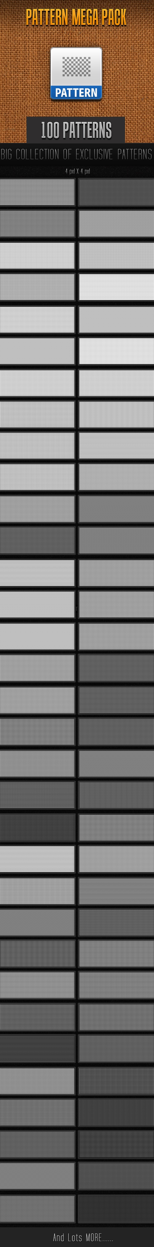 100 Mini Pattern Collection , Add-ons | GraphicRiver