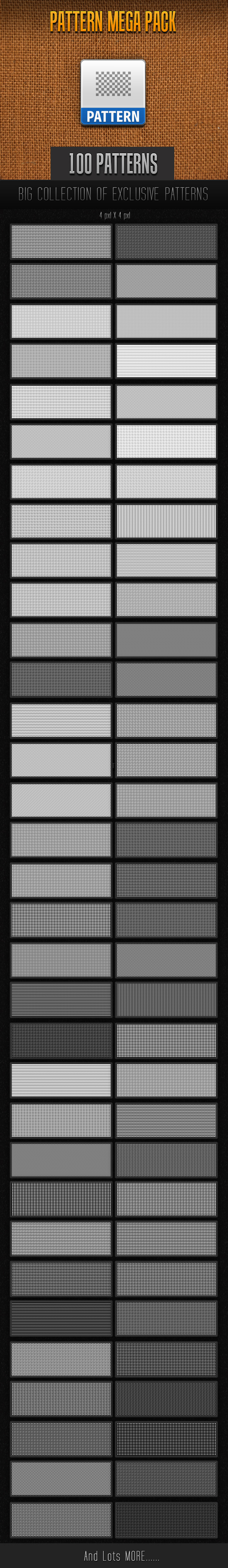 100 Mini Pattern Collection , Add-ons | GraphicRiver