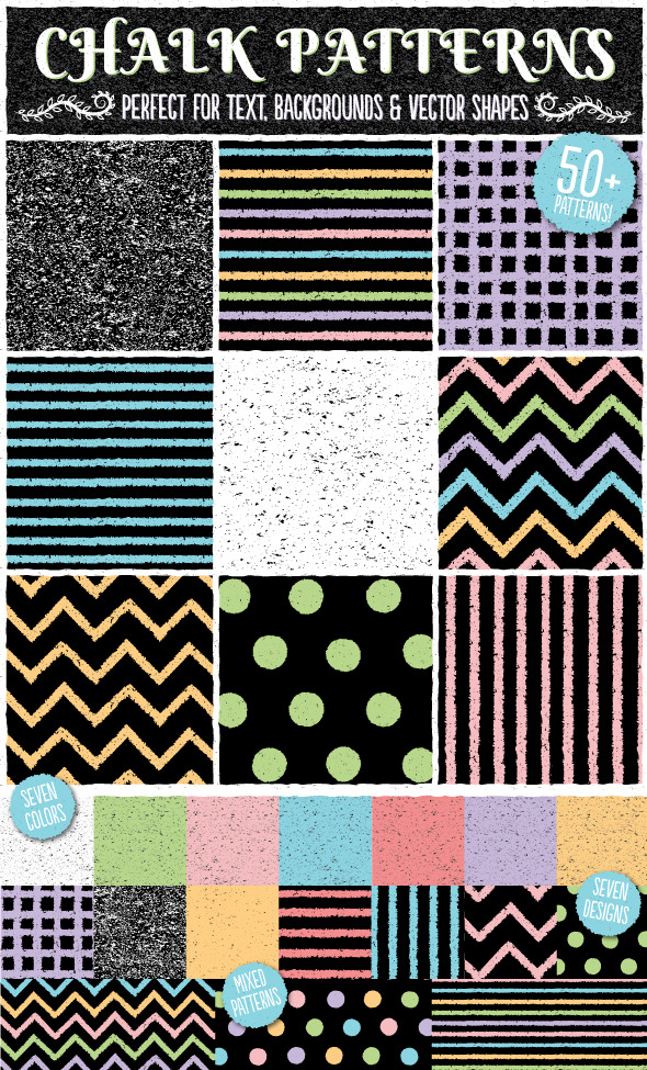 Chalk Patterns, Add-ons | GraphicRiver