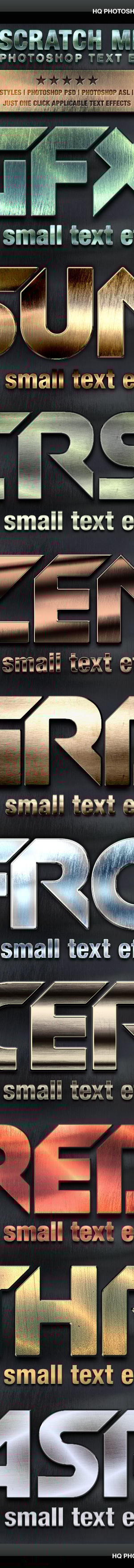 Metal Styles - Scratch Metal Text Effects, Add-ons | GraphicRiver
