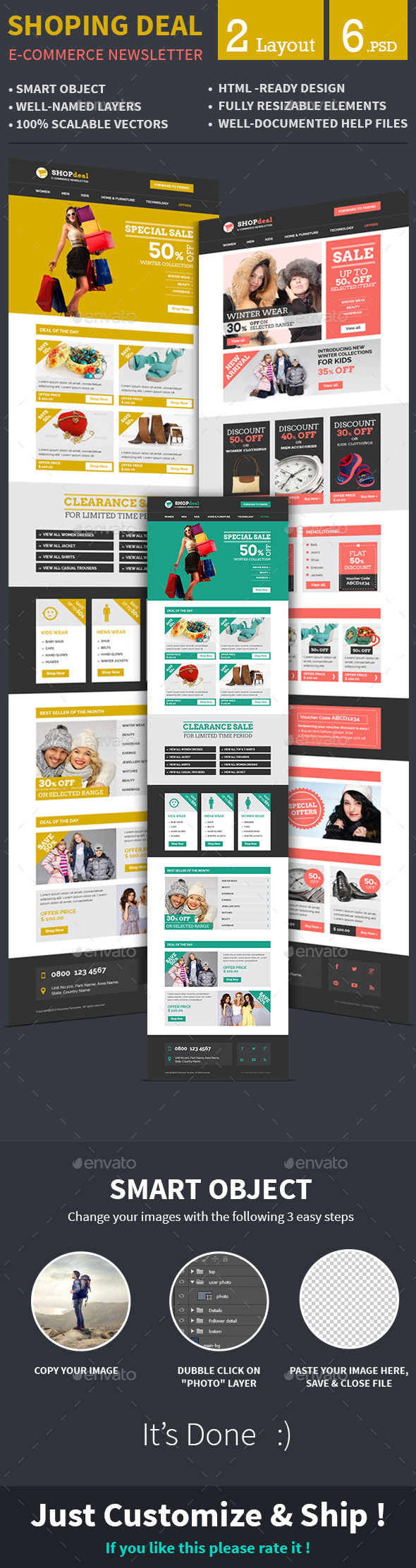 Special Offer Email Template, Web Elements GraphicRiver