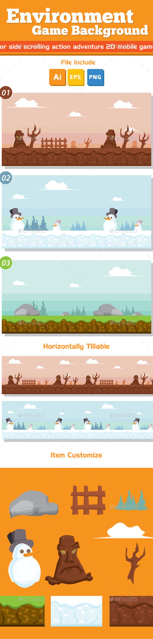 Environment Game Background, Game Assets | GraphicRiver