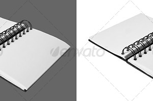 Open Notebook, Isolated Objects | GraphicRiver