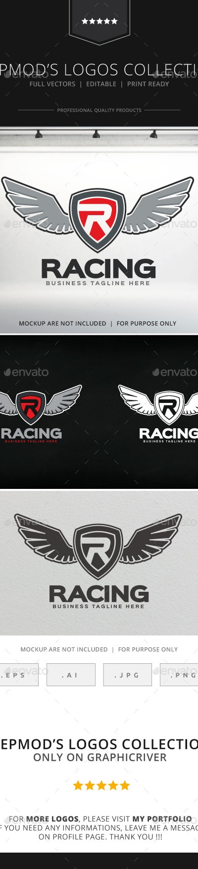 Racing Logo, Logo Templates | GraphicRiver