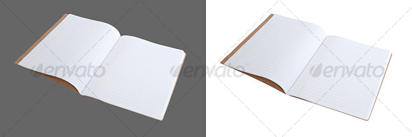 Open Notebook, Isolated Objects | GraphicRiver