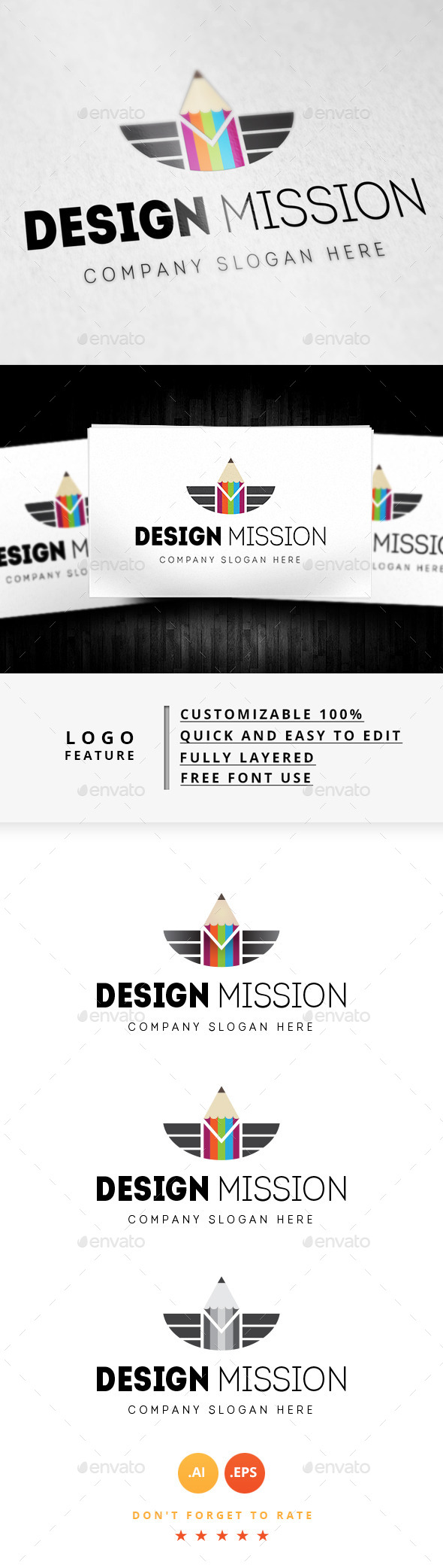 Design Mission Logo, Logo Templates | GraphicRiver
