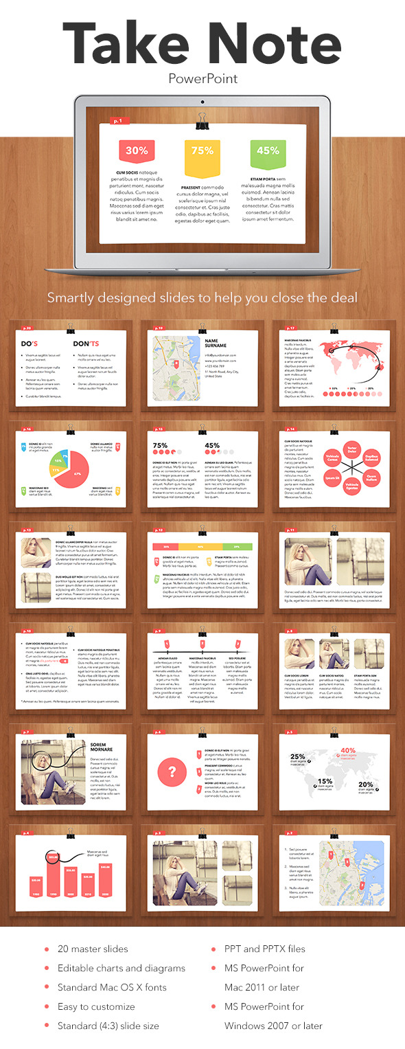 Take Note PowerPoint Template, Presentation Templates | GraphicRiver