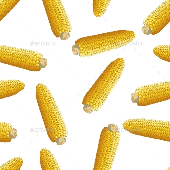 Corn Vector Seamless Pattern, Vectors | GraphicRiver