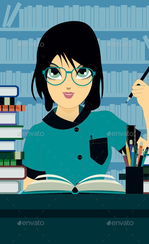 Student Writing , Vectors | GraphicRiver