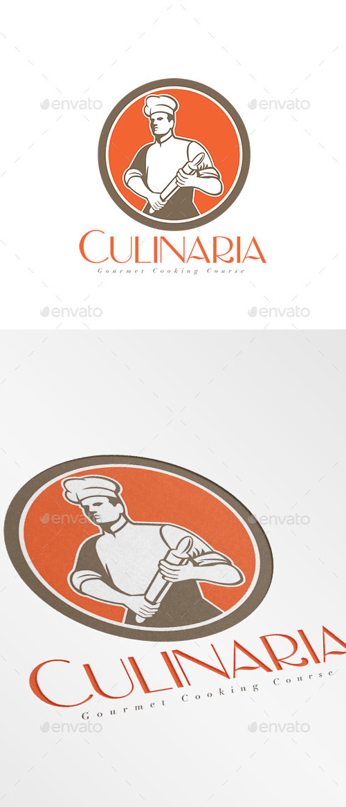 Culinaria Cooking Course Logo, Logo Templates | GraphicRiver