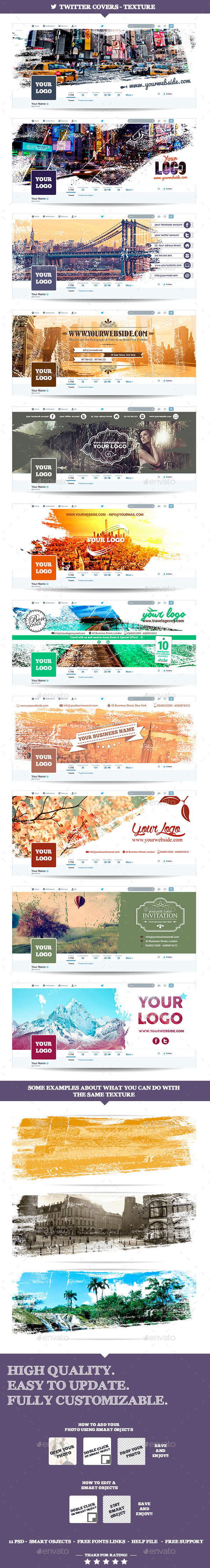 Twitter Covers - Texture, Web Elements | GraphicRiver