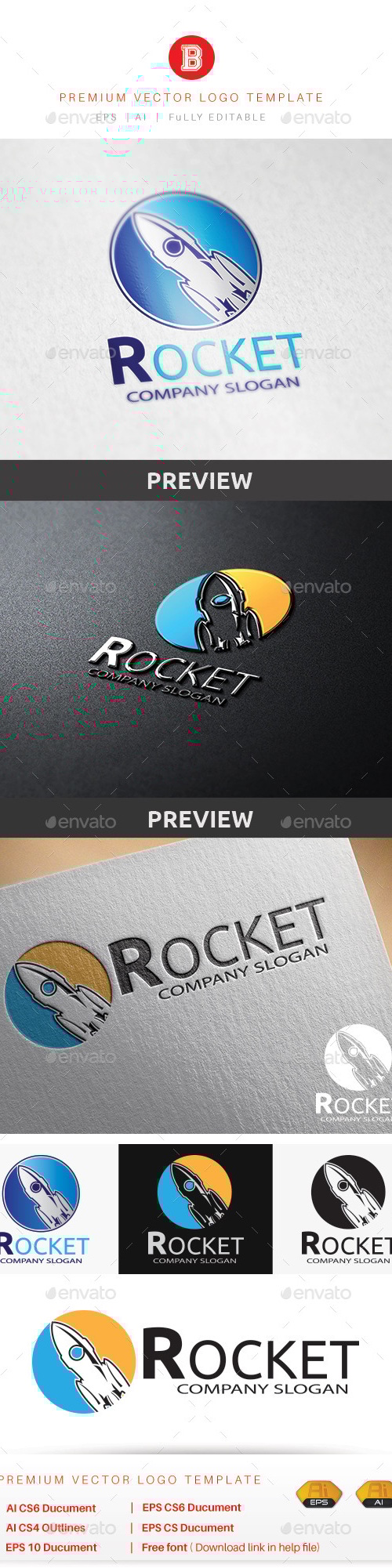 Rocket, Logo Templates | GraphicRiver