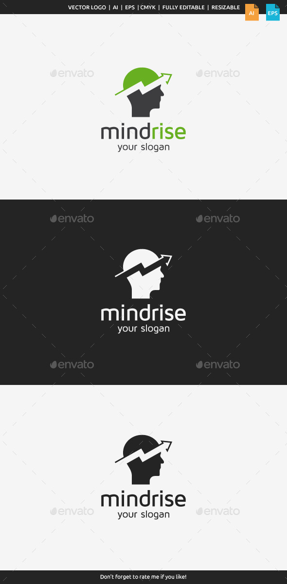 Mind Rise Logo, Logo Templates | GraphicRiver