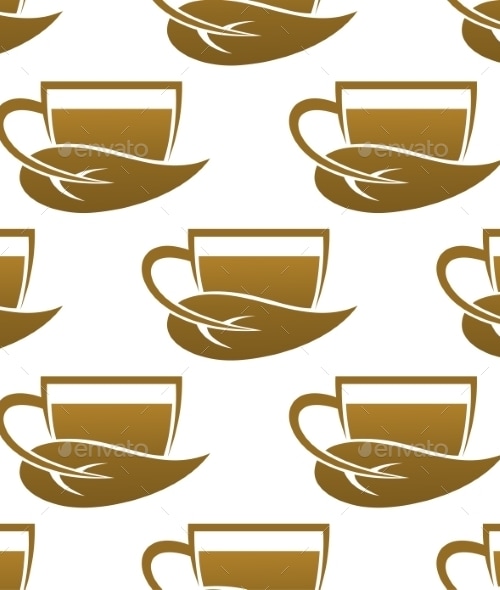 Tea Cup Pattern, Vectors | GraphicRiver