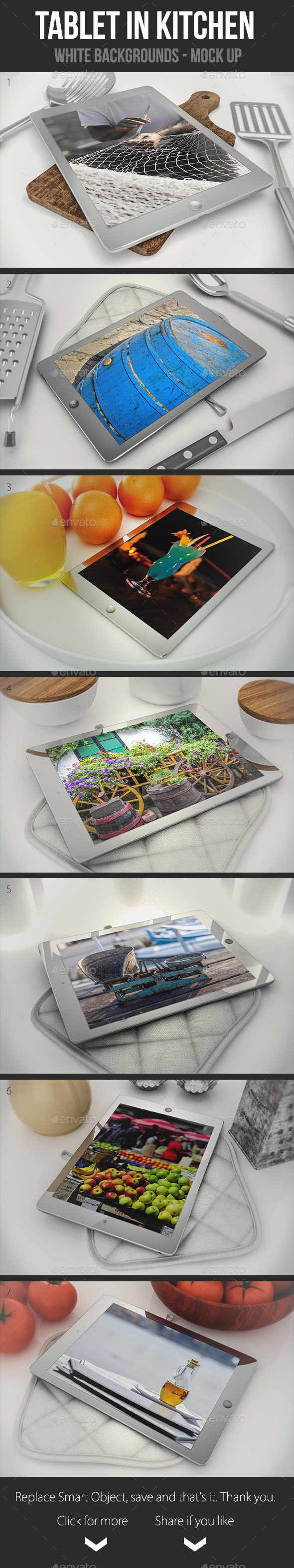 Tablets in The Kitchen, Graphics | GraphicRiver