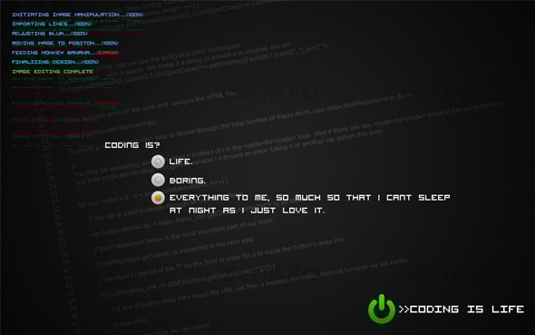 Coding Is Life? Revived Wallpaper, Graphics | GraphicRiver