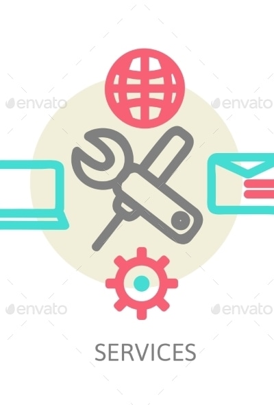 Web Services Concept, Vectors | GraphicRiver
