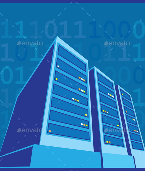 Data Center Color, Vectors | GraphicRiver