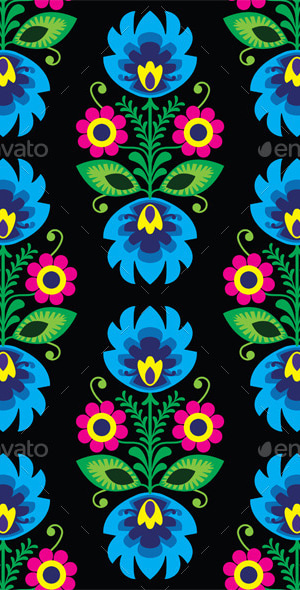 Folk Pattern, Vectors | GraphicRiver