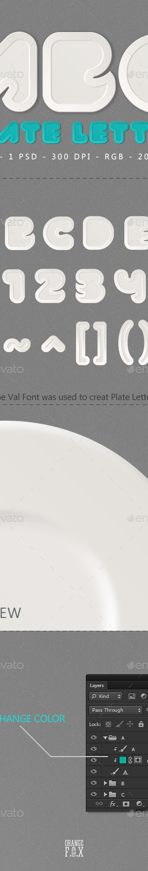 Plate Letters, Graphics | GraphicRiver