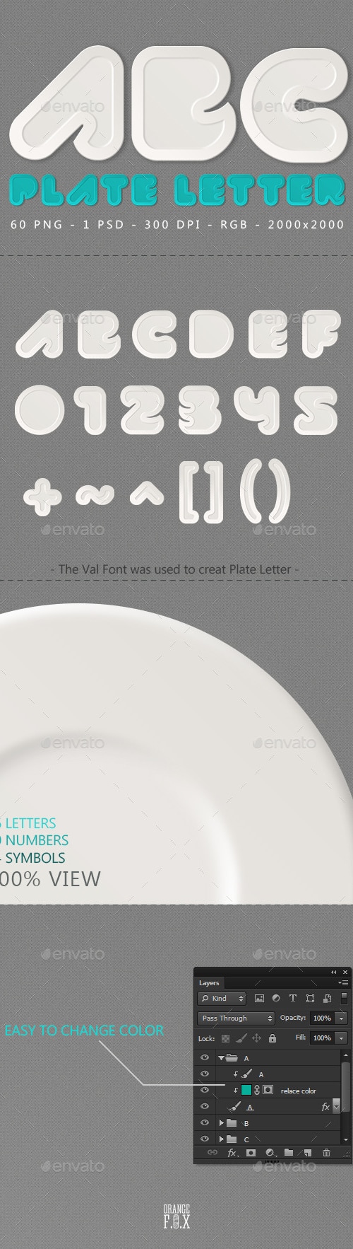 Plate Letters, Graphics | GraphicRiver