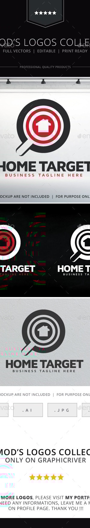 Home Target Logo, Logo Templates | GraphicRiver