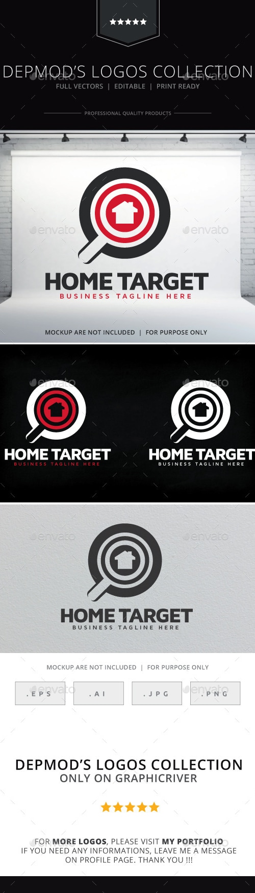 Home Target Logo, Logo Templates | GraphicRiver