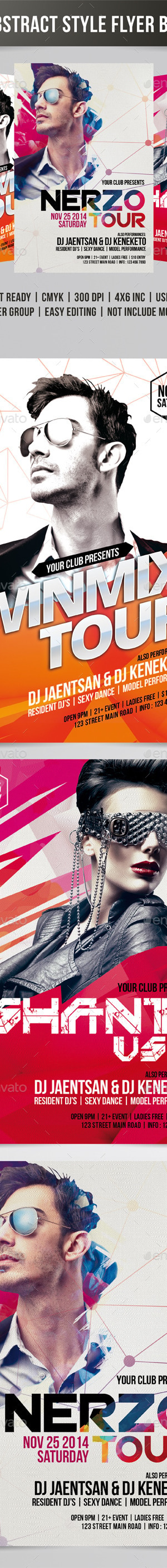 Abstract Style Flyer Bundle, Print Templates | GraphicRiver