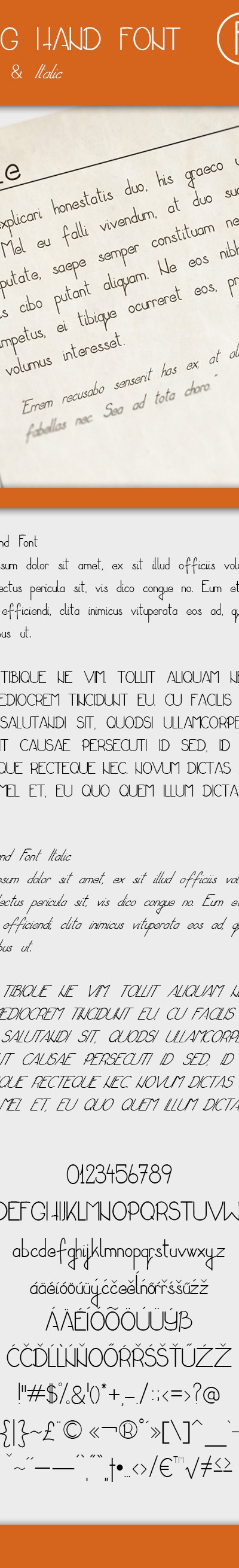 Long Hand Font, Fonts | GraphicRiver