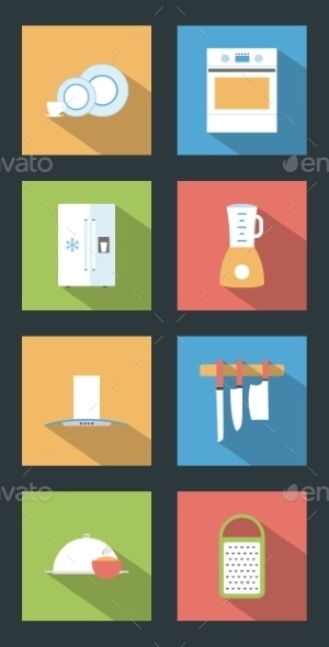 Kitchen Icons, Vectors | GraphicRiver