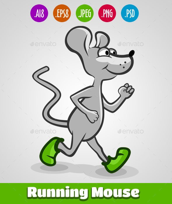 Running Mouse, Vectors | GraphicRiver