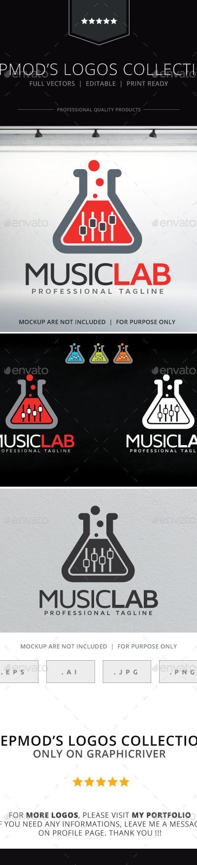 Music Lab Logo, Logo Templates | GraphicRiver
