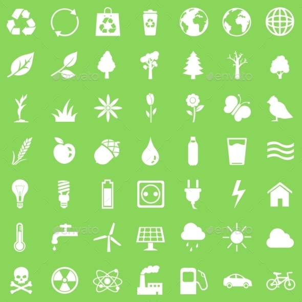 Vector Set of Ecologic Icons, Icons | GraphicRiver