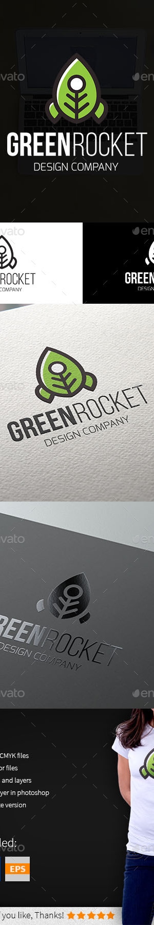Green Rocket logo, Logo Templates | GraphicRiver