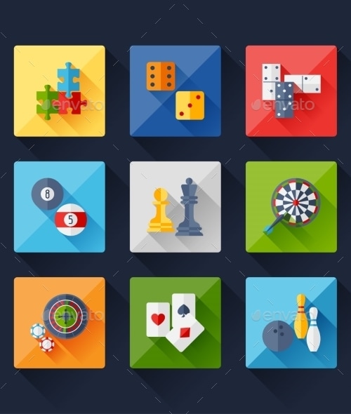 Set of Game Icons, Vectors | GraphicRiver