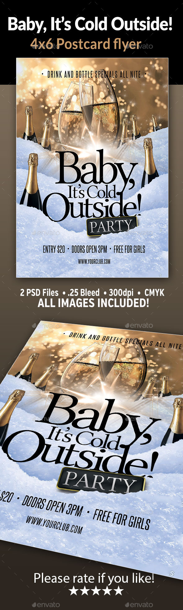 Baby, It’s Cold Outside! Flyer, Print Templates | GraphicRiver