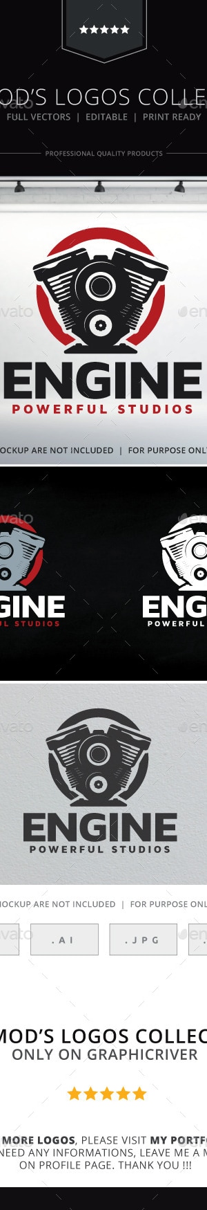 Engine Logo, Logo Templates | GraphicRiver