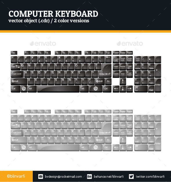 Computer Keyboard, Graphics | GraphicRiver